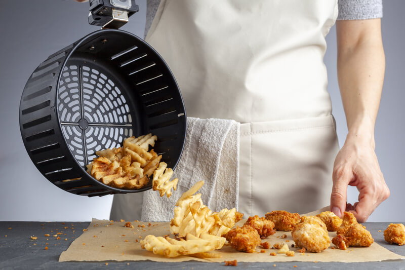 airfryer bakken
